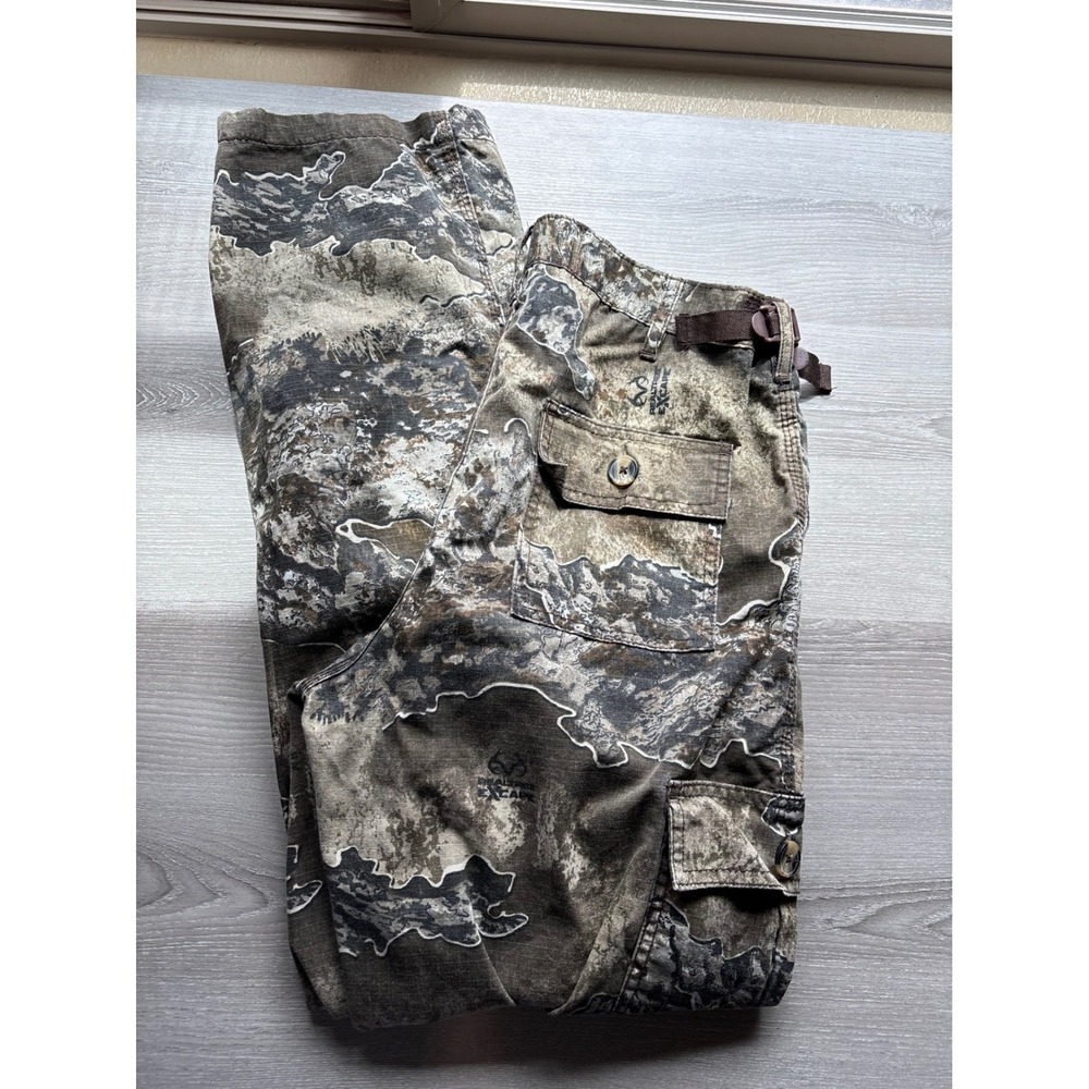 Rustic Ridge Mens M Realtree Excape Camo Cargo Pants Ripstop Hunting Tactical - Picture 9 of 9